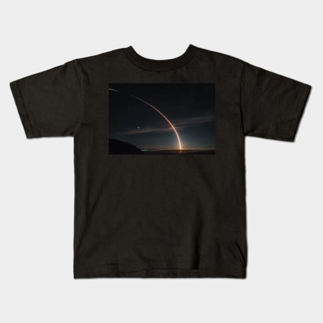 Falcon 9/Iridium 7 Kids T-Shirt by Sidetrakn